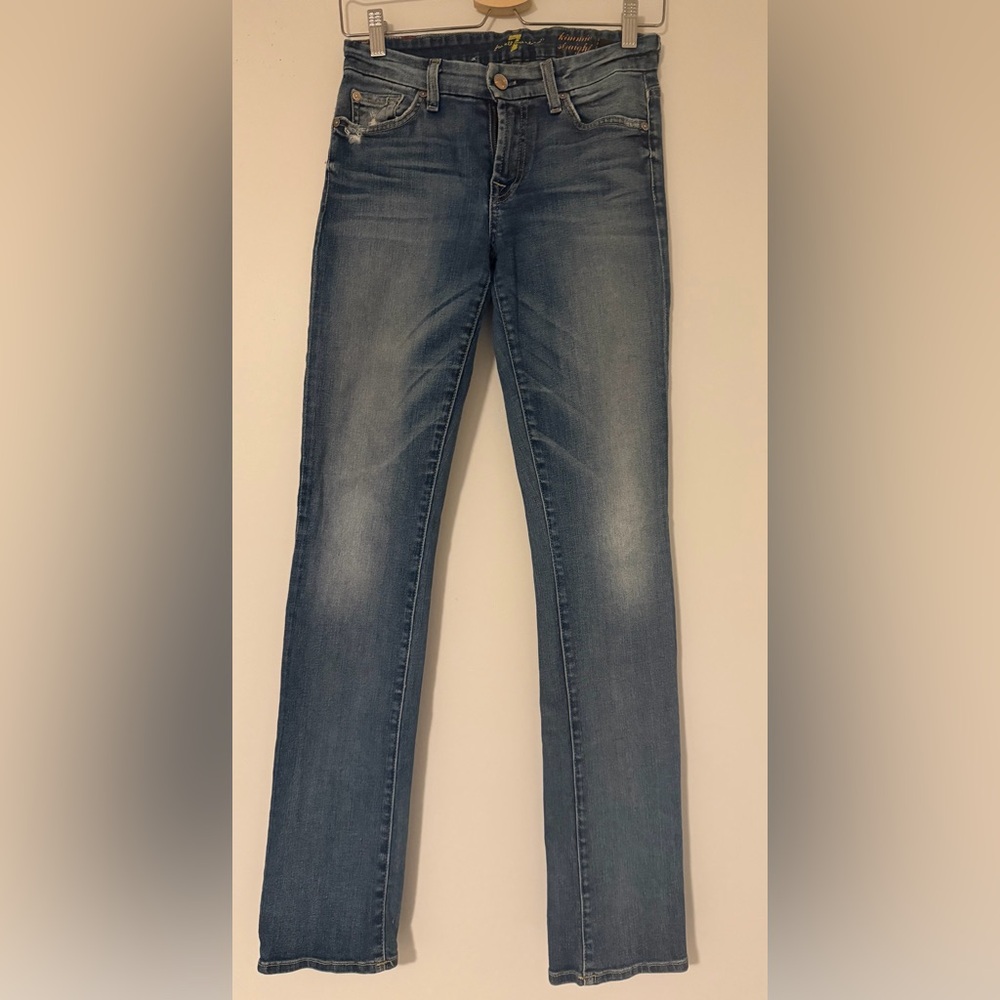 7 for all Mankind Women’s Jeans Straight Medium Wash Sz26